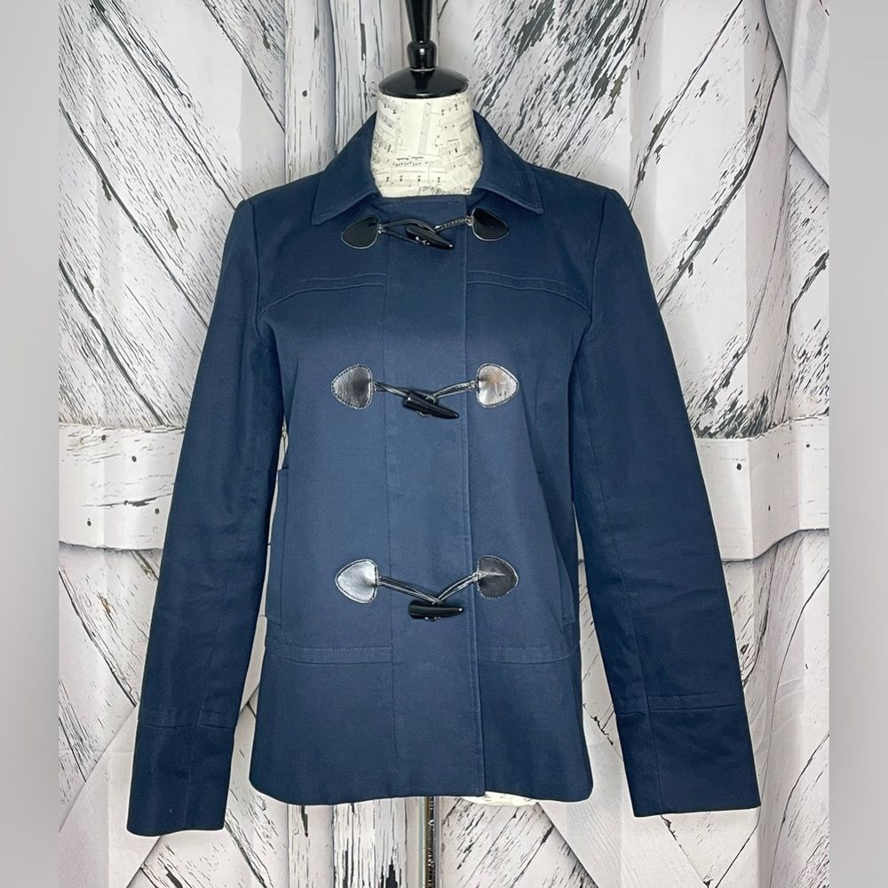 Banana Republic Snap & Horn-Toggle Jacket Navy Sz Medium
